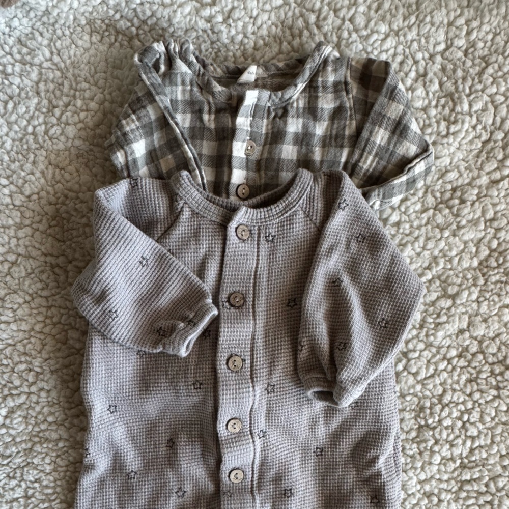 Quincy Mae Long Sleeve Rompers